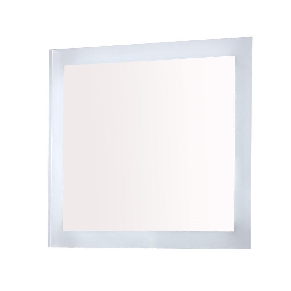 Bellaterra 30 in. Rectangular LED Bordered Illuminated Mirror with Bluetooth Speakers 801071-M-30, Front