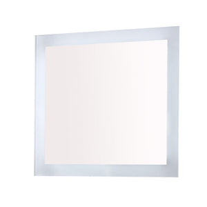 Bellaterra 30 in. Rectangular LED Bordered Illuminated Mirror with Bluetooth Speakers 801071-M-30, Front
