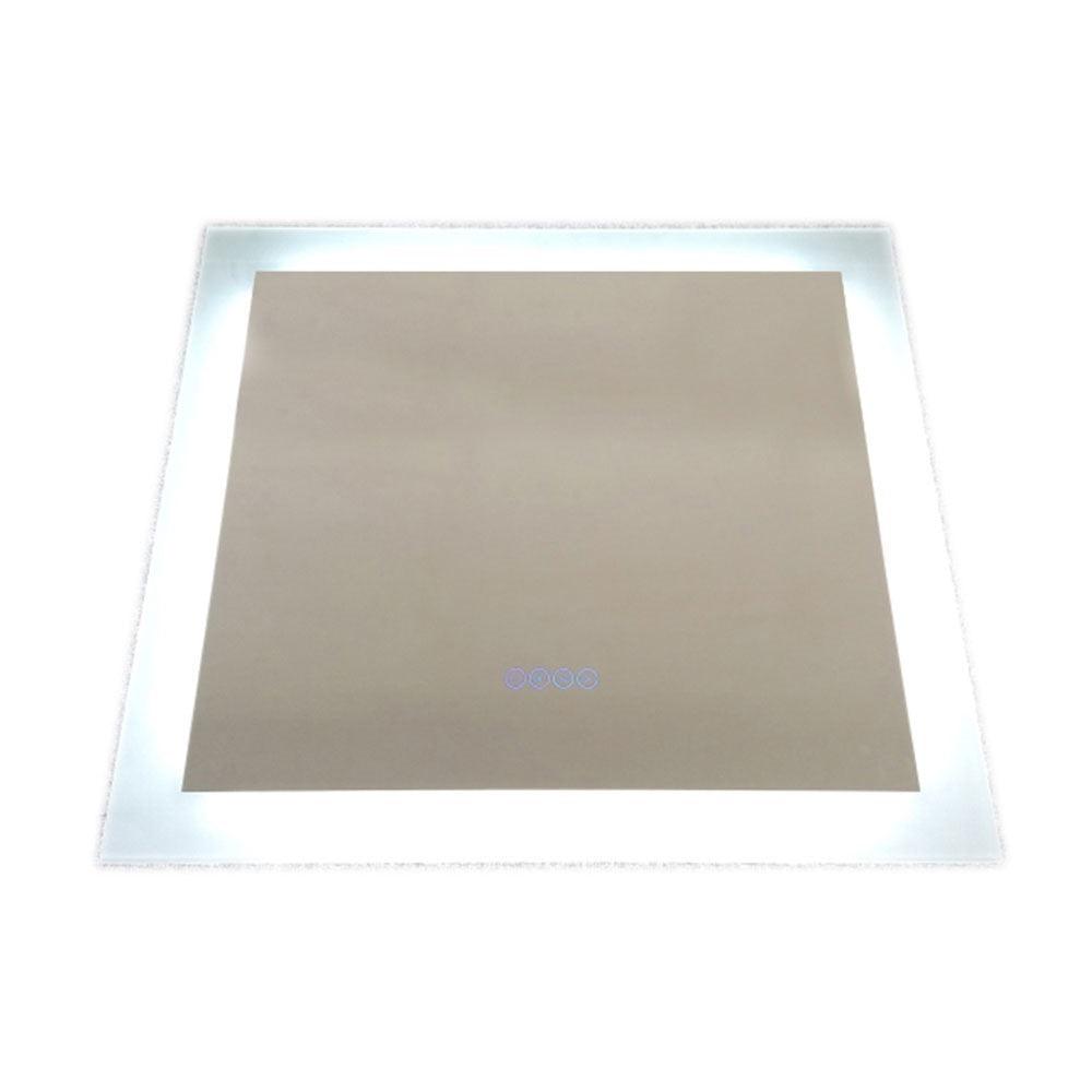Bellaterra 30 in. Rectangular LED Bordered Illuminated Mirror with Bluetooth Speakers 801071-M-30, Front Side