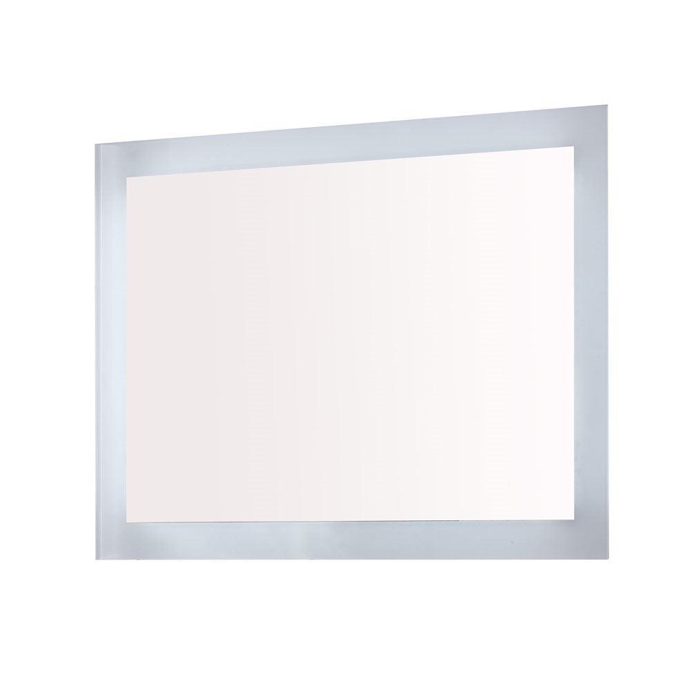Bellaterra 801071-M-36 36 in. Rectangular LED Bordered Illuminated Mirror with Bluetooth Speakers - Front