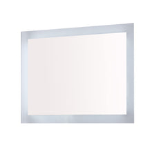 Load image into Gallery viewer, Bellaterra 801071-M-36 36 in. Rectangular LED Bordered Illuminated Mirror with Bluetooth Speakers - Frame