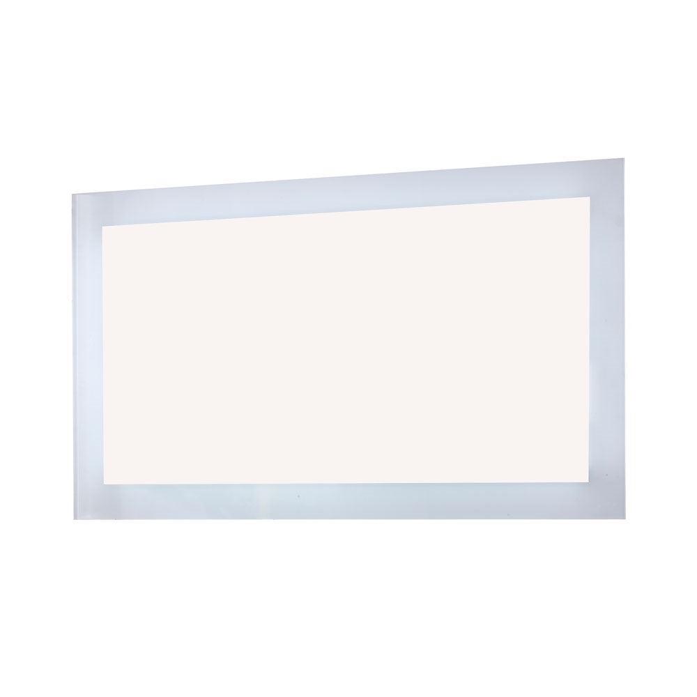 Bellaterra 48 in. Rectangular LED Bordered Illuminated Mirror with Bluetooth Speakers 801071-M-48, Front