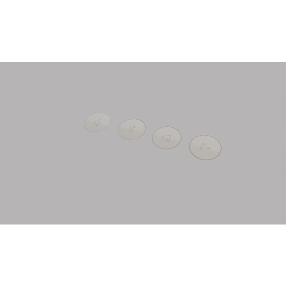 Bellaterra 48 in. Rectangular LED Bordered Illuminated Mirror with Bluetooth Speakers 801071-M-48, Buttons