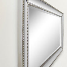 Load image into Gallery viewer, Bellaterra 24 in. Rectangle Silver Beaded Frame Mirror 802032-M, Sideview