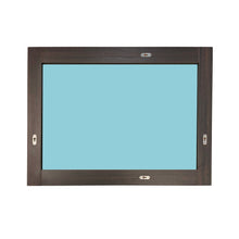 Load image into Gallery viewer, 24&quot; Rectangular Framed Mirror, Dark Gray, back
