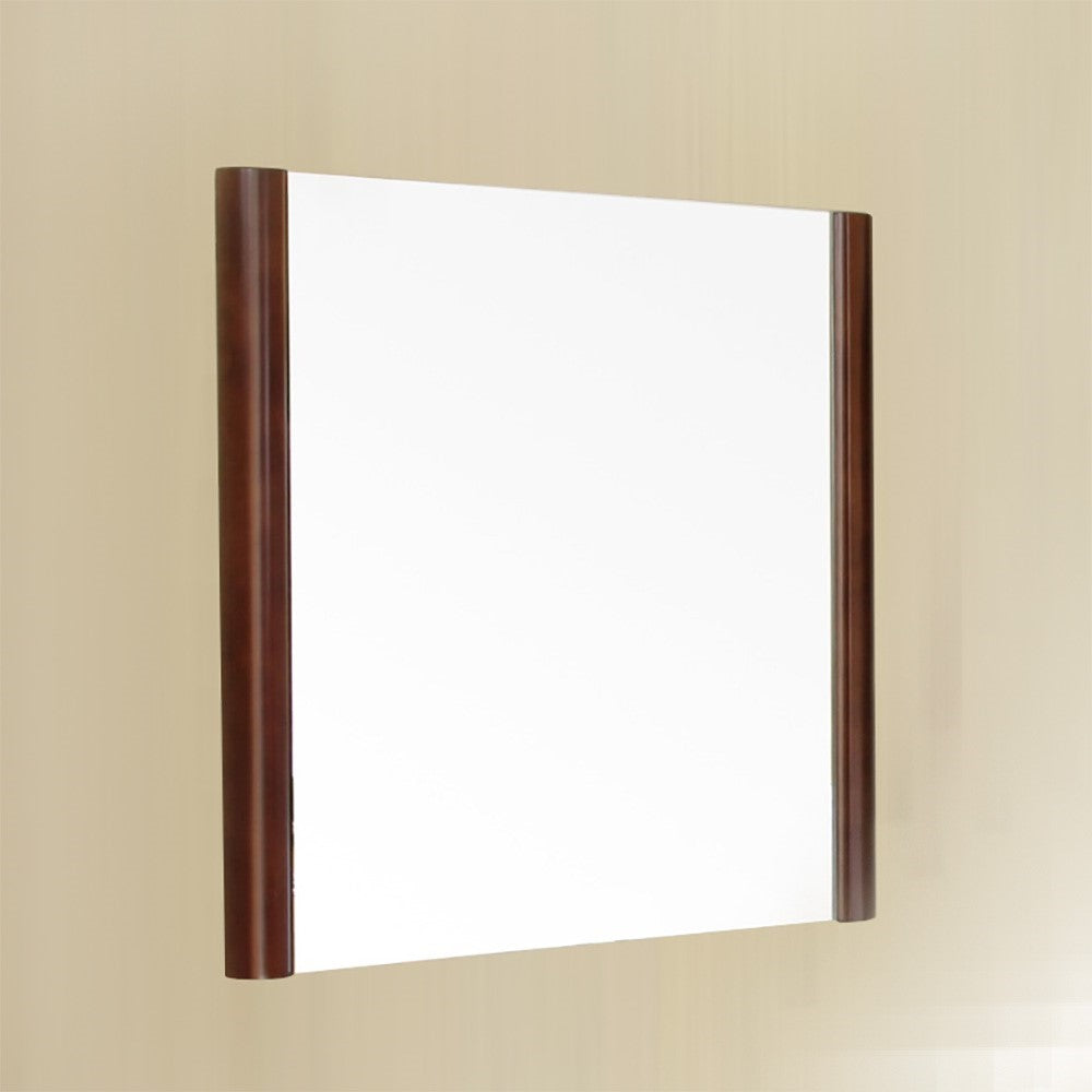 Bellaterra 25.6 in Mirror-Wood-Walnut 804347-MIRROR, Front