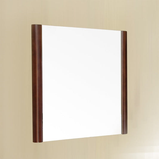 Bellaterra 25.6 in Mirror-Wood-Walnut 804347-MIRROR, Front