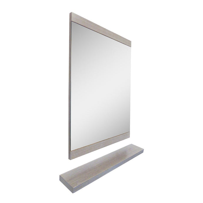 Bellaterra 23.6 in Mirror-Wood-Gray 804353-MIRROR-GY, Sideview
