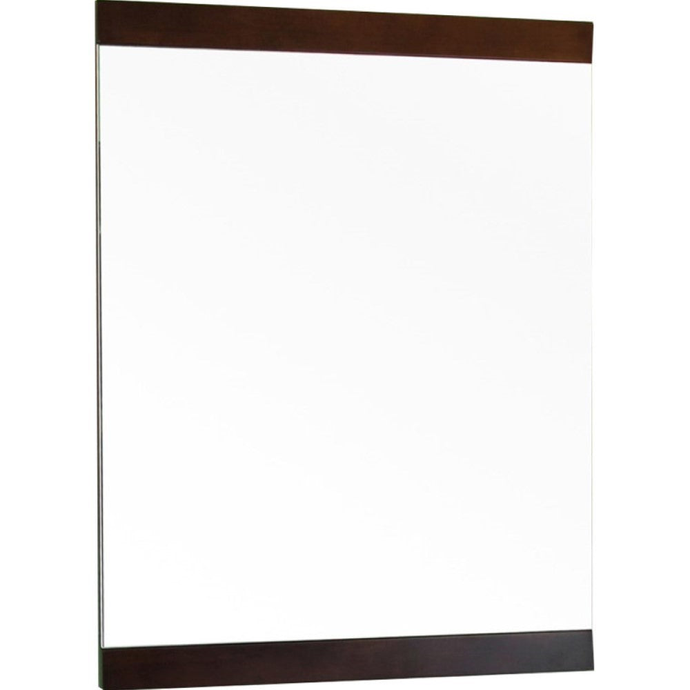 Bellaterra 23.6 in Mirror-Walnut-Wood 804366-MIRROR, Front