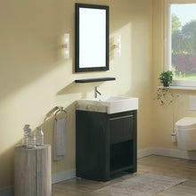 Load image into Gallery viewer, Bellaterra 24&quot; Black Oak Wood Single Rectangular Sink Vanity 804375A-24-BL