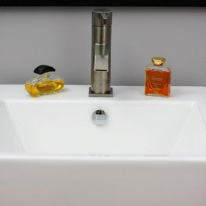 Bellaterra 24" Black Oak Wood Single Rectangular Sink Vanity 804375A-24-BL