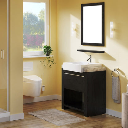 Bellaterra Black Oak Freestanding 30” Single Sink Vanity 804375A-30-BL