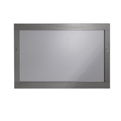 Bellaterra 37.4 in Mirror-Gray-Wood 804380-MIR-GY, Backside