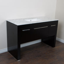 Load image into Gallery viewer, Bellaterra 55.3 in Single Sink Vanity 804380, Black / White marble / Rectangle