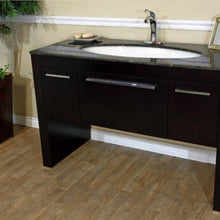 Load image into Gallery viewer, Bellaterra 55.3 in Single Sink Vanity 804380, Dark walnut / Baltic brown / Leaf