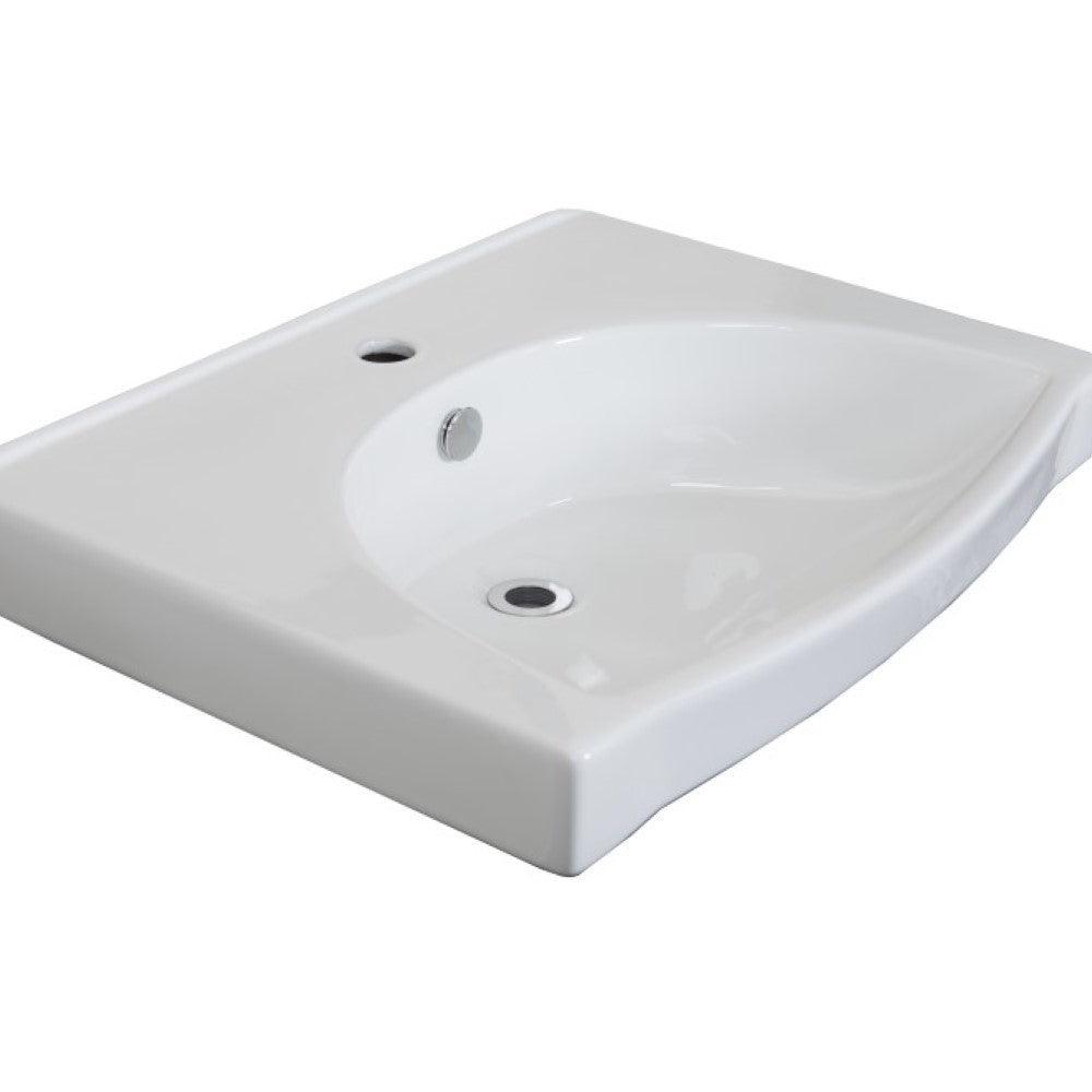 Bellaterra 23.8 in Black Single Sink Freestanding Wood Vanity 804381