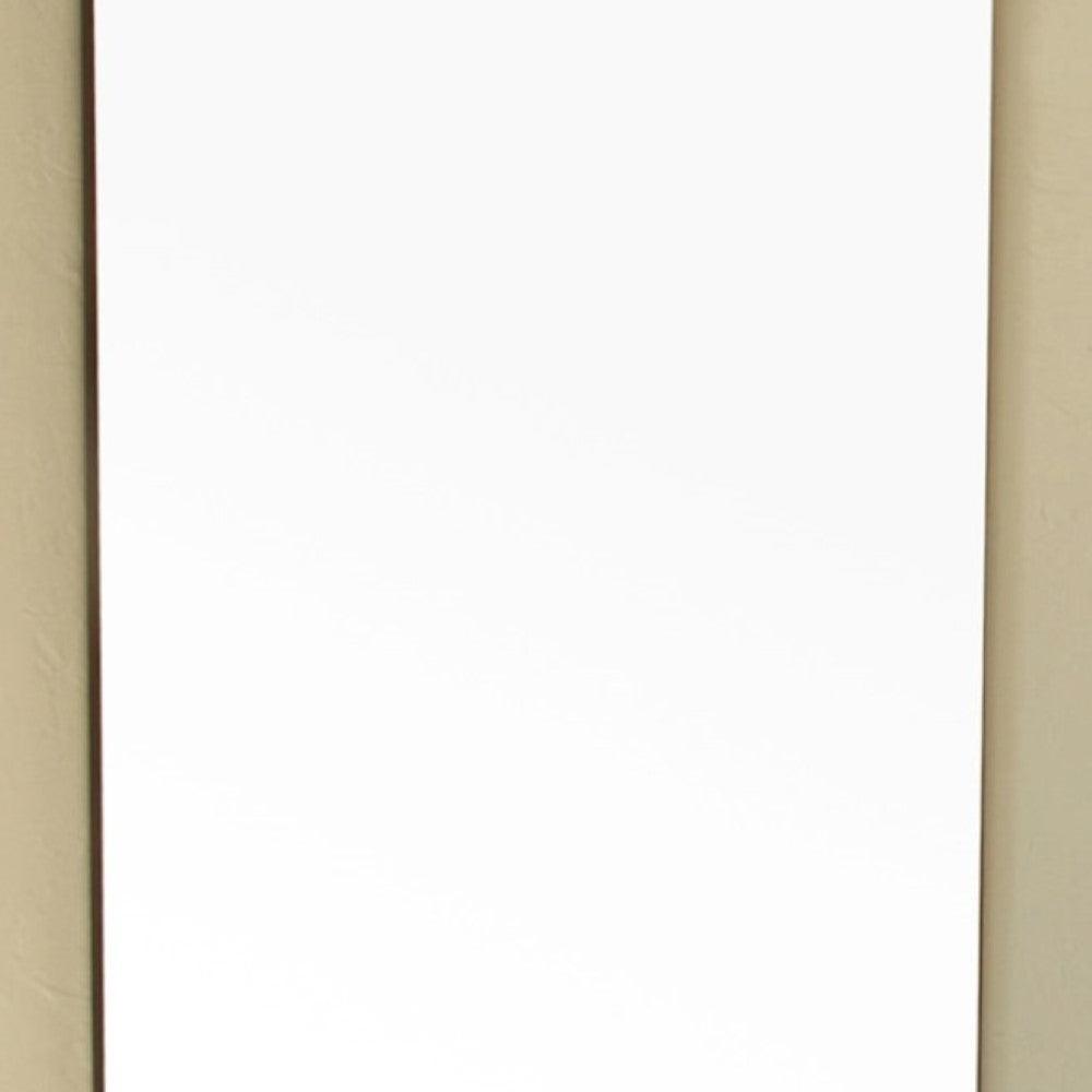 Bellaterra 19.7 in Mirror-Dark Walnut-Wood 804381-MIRROR, Front