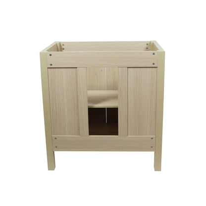 31.5" Single Sink in Neutral Wood finish Vanity, back