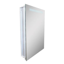 Load image into Gallery viewer, Bellaterra 20 in. Rectangular LED Illuminated Mirrored Medicine Cabinet, Sideview