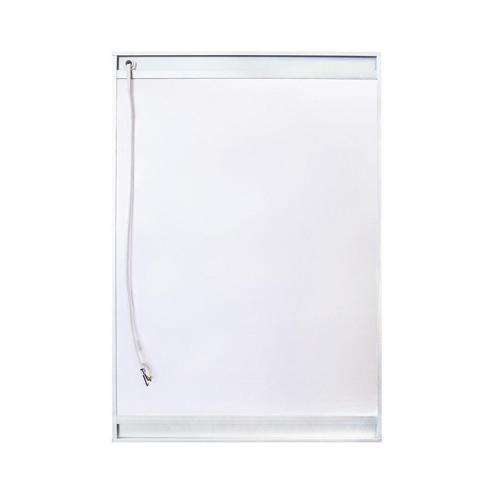 Bellaterra 20 in. Rectangular LED Illuminated Mirrored Medicine Cabinet, Backside