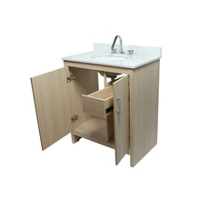 Load image into Gallery viewer, 31&quot; Single Vanity with White Quartz And Oval Sink open