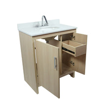 Load image into Gallery viewer, 31&quot; Single Vanity with White Quartz And Oval Sink open