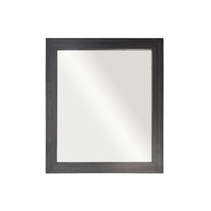 Rectangle Framed Mirror, Dark Gray