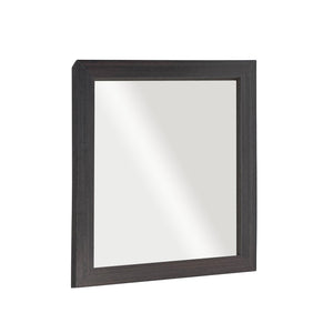 Rectangle Framed Mirror, Dark Gray