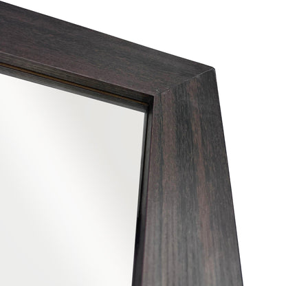 Rectangle Framed Mirror, Dark Gray