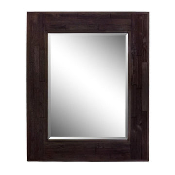 Bellaterra 29 in. Rectangle Wood Frame Mirror 808208-M, Front