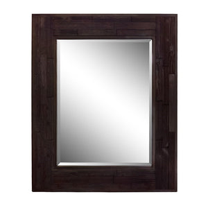 Bellaterra 29 in. Rectangle Wood Frame Mirror 808208-M, Front