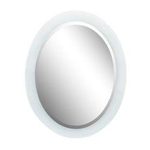 Load image into Gallery viewer, Bellaterra 23 in. Oval Frosted Frame Mirror 808301-M, Front