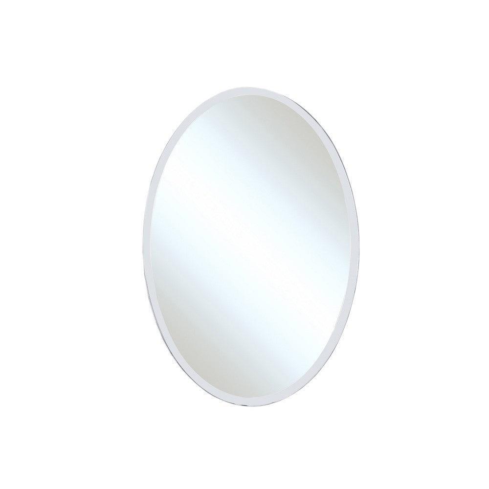 Bellaterra 21 in Oval Frameless Mirror 808313-M, Front