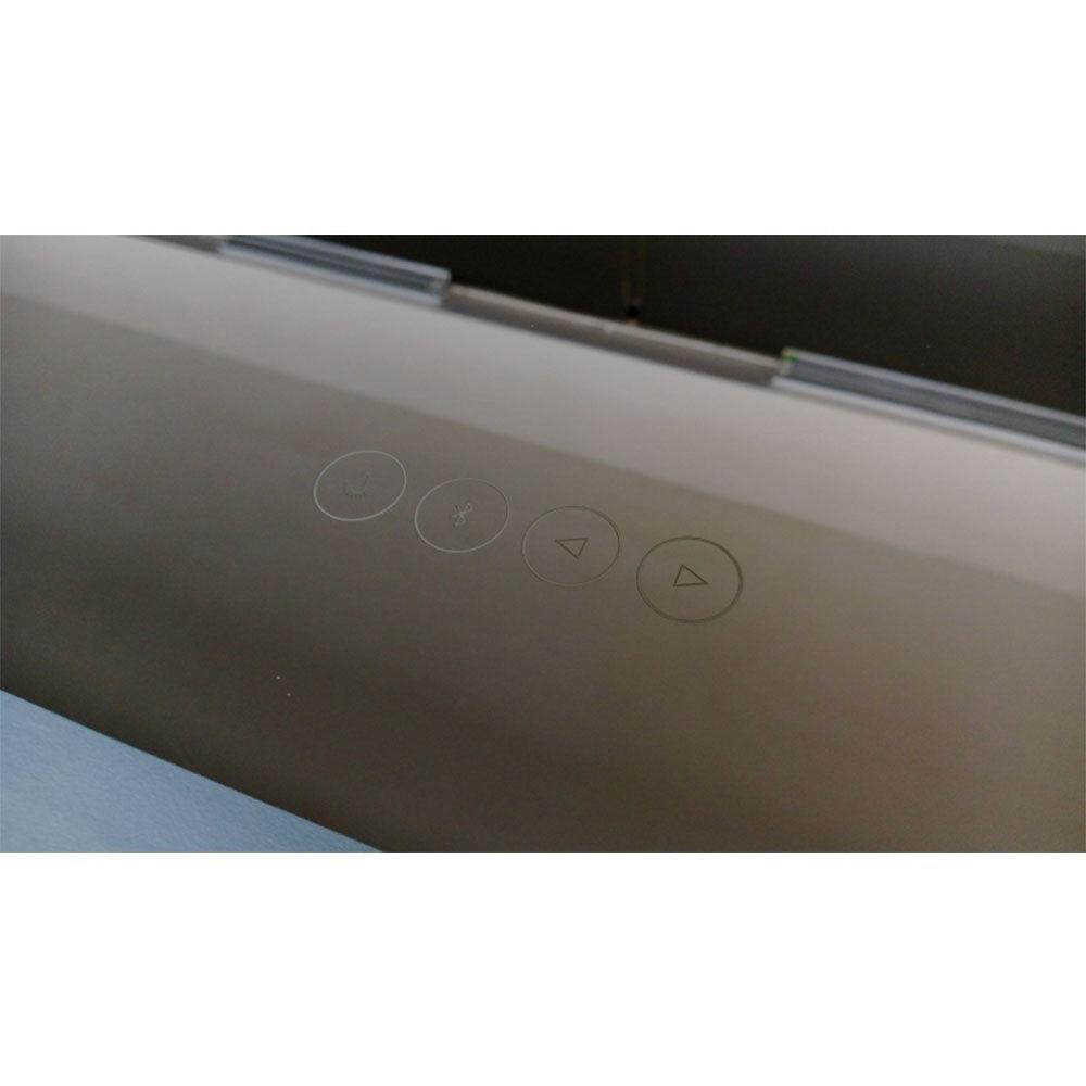 Bellaterra 24 in. Rectangular LED Bordered Illuminated Mirror with Bluetooth Speakers 808454-M-24, Buttons