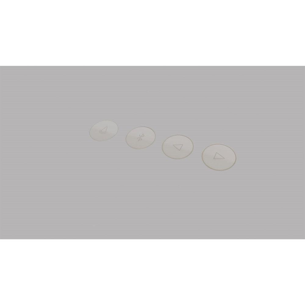 Bellaterra 24 in. Rectangular LED Bordered Illuminated Mirror with Bluetooth Speakers 808485-M-24, Buttons
