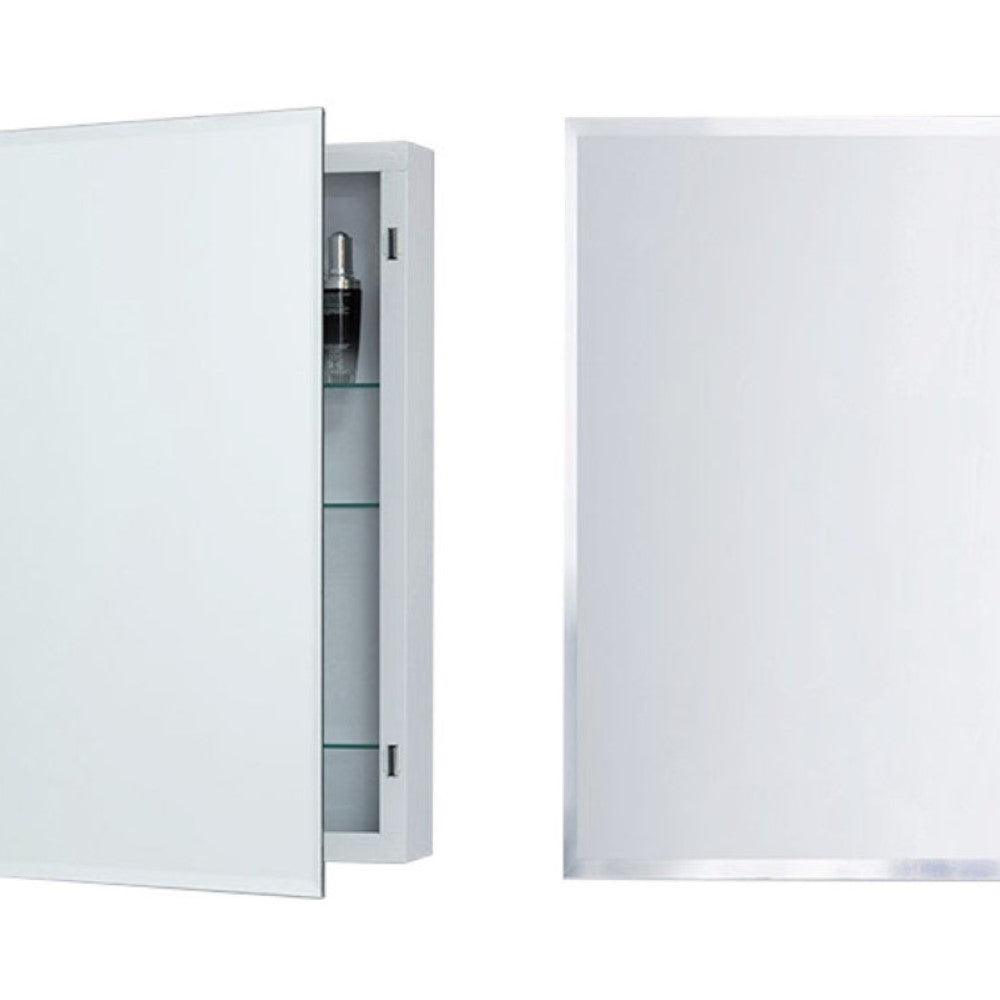 Bellaterra 20.25 in. Mirrored Medicine Cabinet 808909A-MC, Open