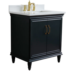 Bellaterra 31" Wood Single Vanity w/ Counter Top and Sink 400800-31-DG-WER