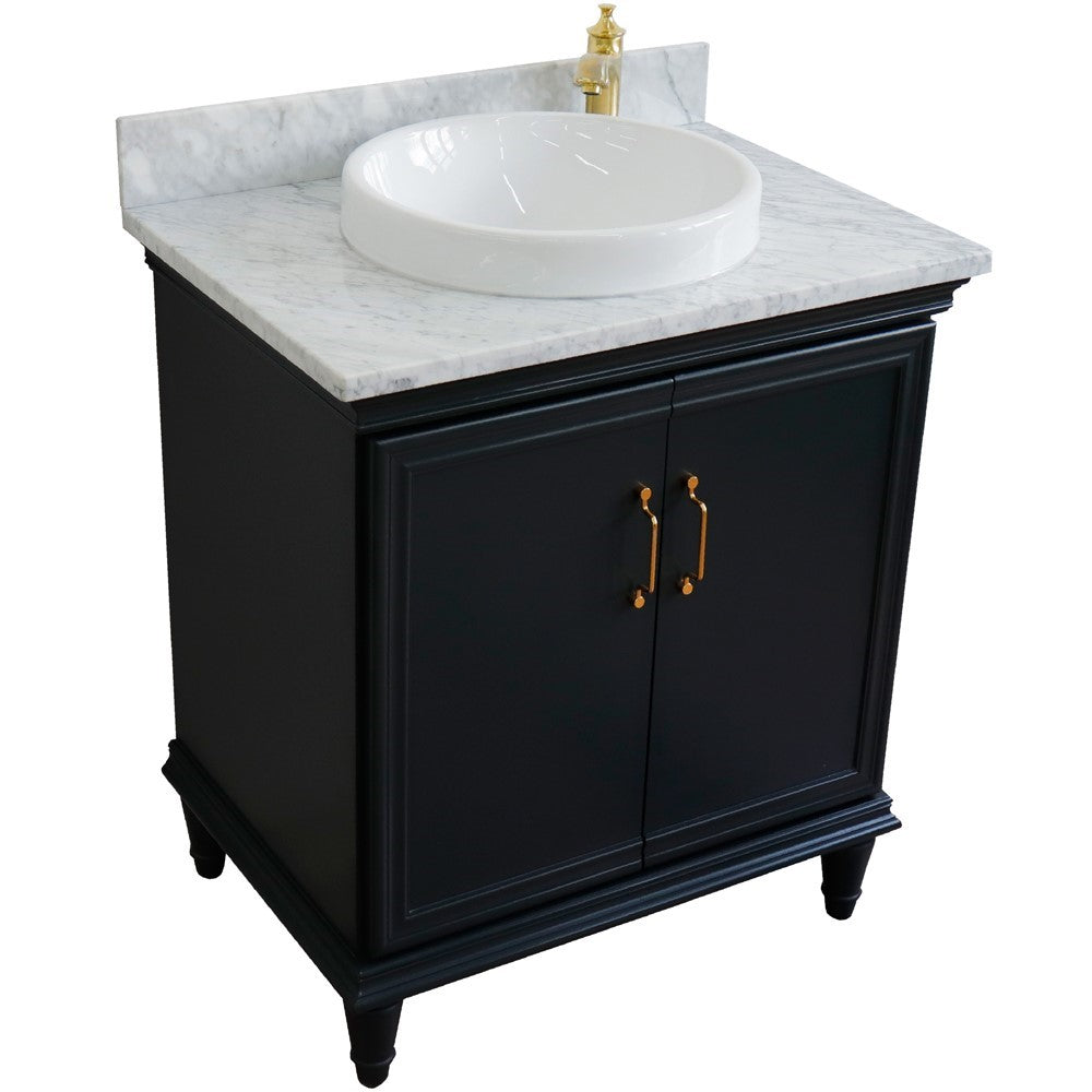 Bellaterra 31" Wood Single Vanity w/ Counter Top and Sink 400800-31-DG-WMRD