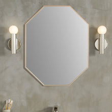 Load image into Gallery viewer, Bellaterra 23 in Octagon Metal Frame Mirror in Brushed Gold 8834-24GD, Front