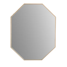 Load image into Gallery viewer, Bellaterra 23 in Octagon Metal Frame Mirror in Brushed Gold 8834-24GD, Front
