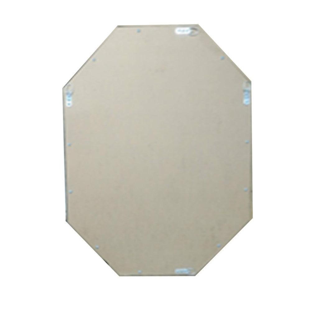 Bellaterra 23 in Octagon Metal Frame Mirror in Brushed Gold 8834-24GD, Backside