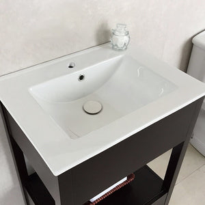 Bellaterra 9001-24-ES-SET 24 in Single Sink Vanity-Manufactured Wood-Espresso