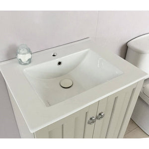 Bellaterra 24 in Single Sink Vanity-Manufactured Wood 9002-24-SET Top