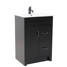 Load image into Gallery viewer, Bellaterra 9004-24-ES 24&quot; Single Sink Vanity-Manufactured Wood  Esspresso