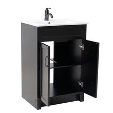 Load image into Gallery viewer, Bellaterra 24&quot; Manufactured Wood Single Rectangular Sink Vanity 9004-24-ES (Espresso)