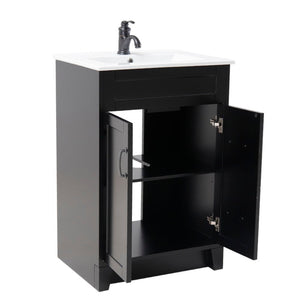 Bellaterra 24" Manufactured Wood Single Rectangular Sink Vanity 9004-24-ES (Espresso)