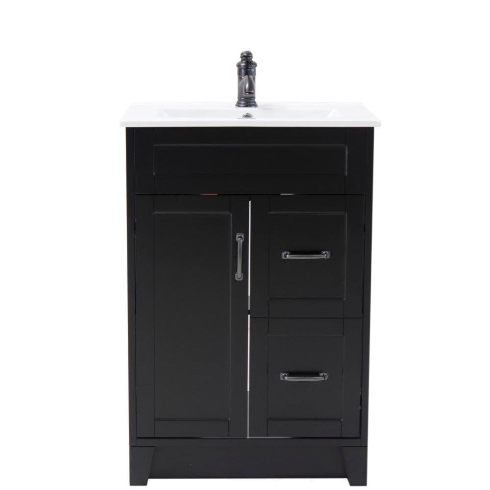 Bellaterra 9004-24-ES 24" Single Sink Vanity-Manufactured Wood  Esspresso