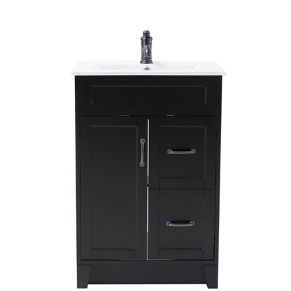 Bellaterra 24" Manufactured Wood Single Rectangular Sink Vanity 9004-24-ES (Espresso)