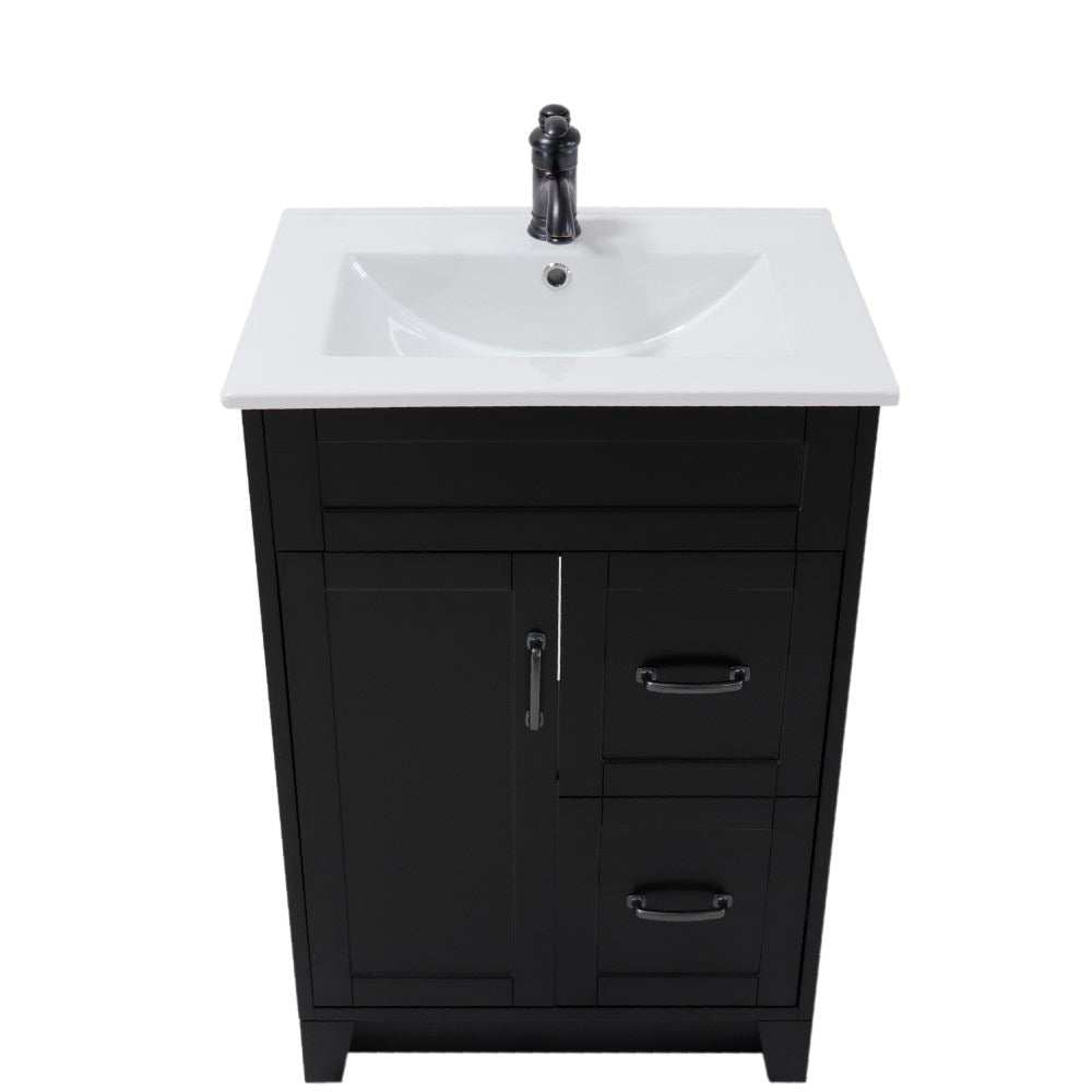 Bellaterra 9004-24-ES 24" Single Sink Vanity-Manufactured Wood  Esspresso