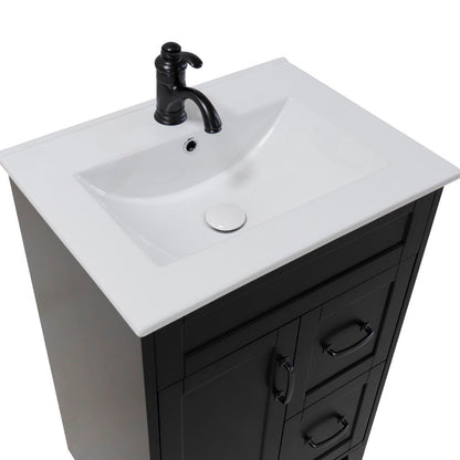 Bellaterra 9004-24-ES 24" Single Sink Vanity-Manufactured Wood  Esspresso